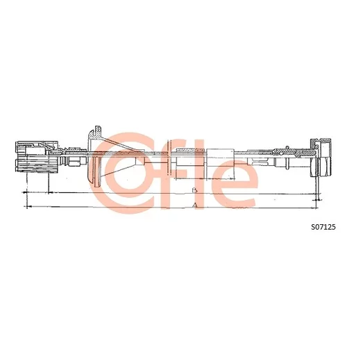 Hriadeľ tachometra COFLE S07125