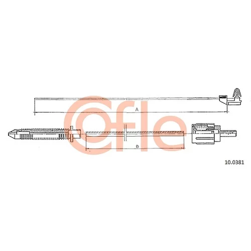 Plynové lanko COFLE 10.0381