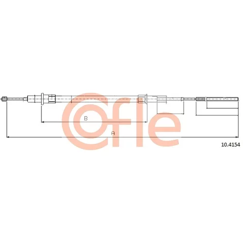 Ťažné lanko parkovacej brzdy COFLE 10.4154