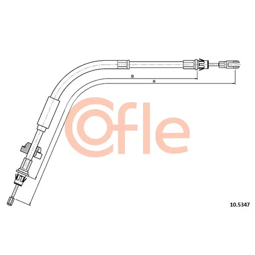 Ťažné lanko parkovacej brzdy COFLE 10.5347
