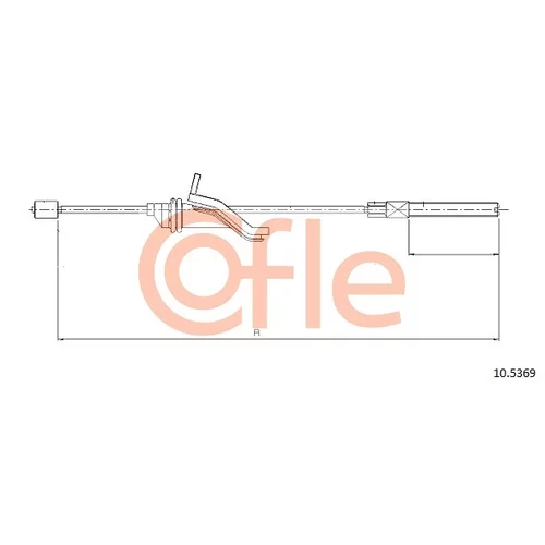 Ťažné lanko parkovacej brzdy COFLE 10.5369