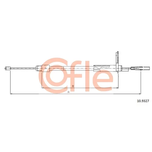 Ťažné lanko parkovacej brzdy COFLE 10.9327