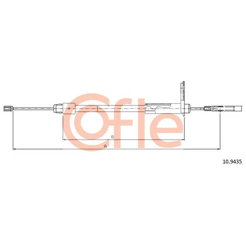 Ťažné lanko parkovacej brzdy COFLE 10.9435