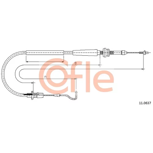 Plynové lanko COFLE 11.0637