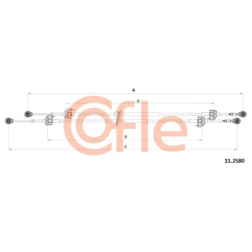 Lanko ručnej prevodovky COFLE 11.2580