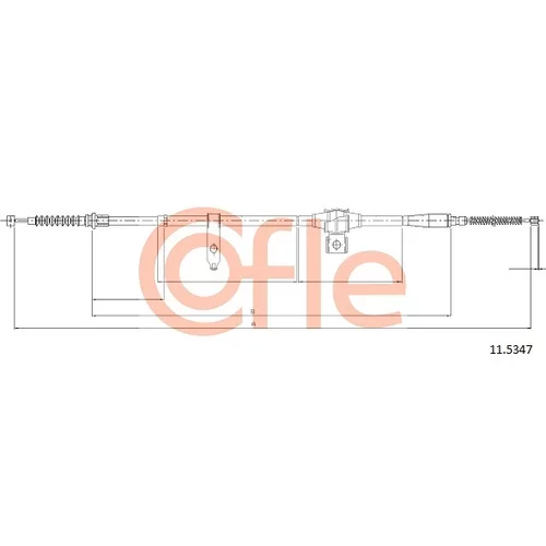 Ťažné lanko parkovacej brzdy COFLE 11.5347