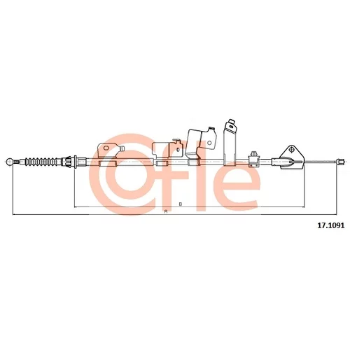 Ťažné lanko parkovacej brzdy COFLE 17.1091