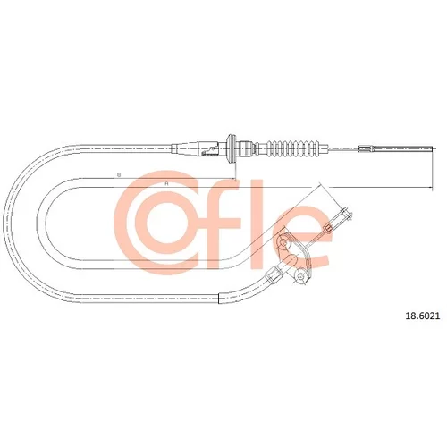 Lanko ovládania spojky COFLE 18.6021