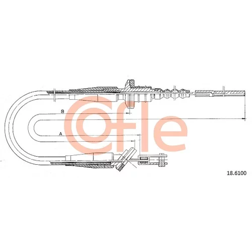 Lanko ovládania spojky COFLE 18.6100