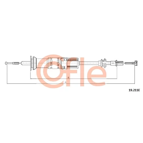 Lanko ovládania spojky COFLE 19.211E