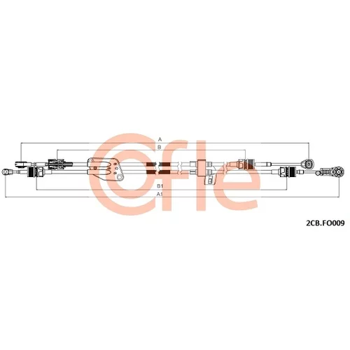 Lanko ručnej prevodovky COFLE 2CB.FO009