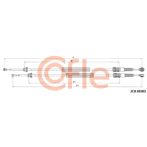 Lanko ručnej prevodovky COFLE 2CB.RE002