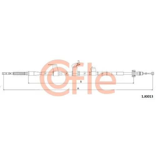 Ťažné lanko parkovacej brzdy COFLE 92.1.KI013