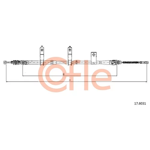 Ťažné lanko parkovacej brzdy 92.17.6031 /COFLE/