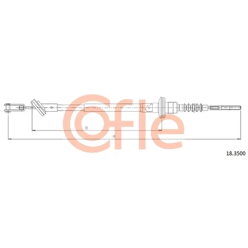 Lanko ovládania spojky COFLE 92.18.3500