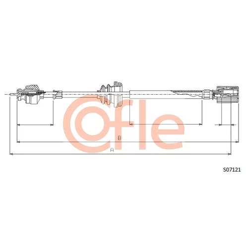 Hriadeľ tachometra COFLE S07121