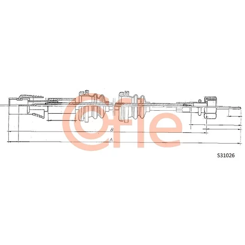 Hriadeľ tachometra COFLE S31026