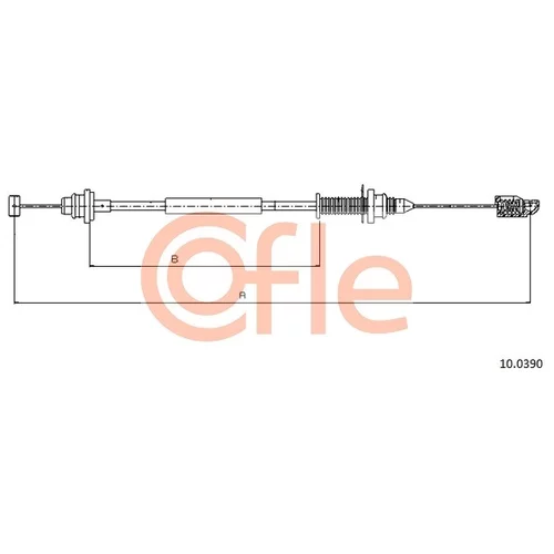 Plynové lanko COFLE 10.0390