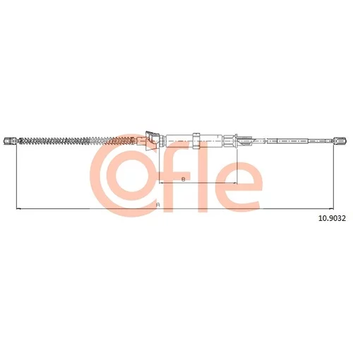 Ťažné lanko parkovacej brzdy 10.9032 /COFLE/