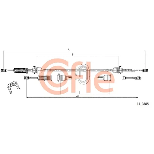 Lanko ručnej prevodovky COFLE 11.2885