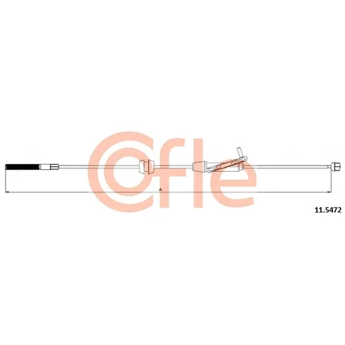 Ťažné lanko parkovacej brzdy COFLE 11.5472