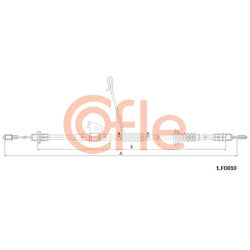 Ťažné lanko parkovacej brzdy COFLE 92.1.FD010