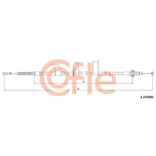 Ťažné lanko parkovacej brzdy COFLE 92.1.HY006