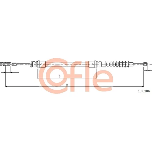 Ťažné lanko parkovacej brzdy COFLE 92.10.8184
