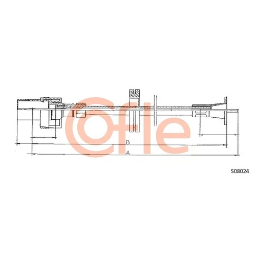 Hriadeľ tachometra COFLE 92.S08024