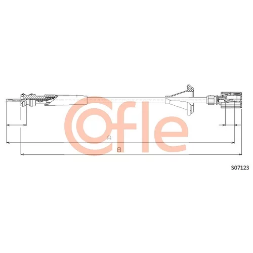 Hriadeľ tachometra COFLE S07123