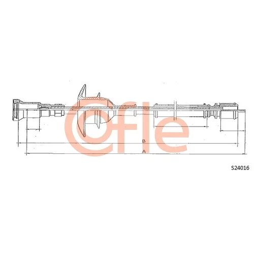 Hriadeľ tachometra COFLE S24016