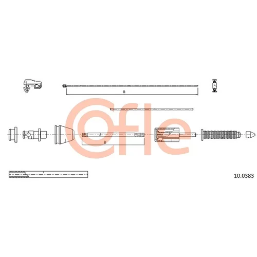 Plynové lanko COFLE 10.0383