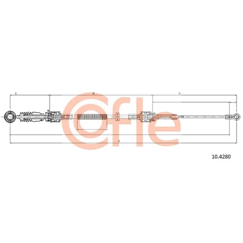 Lanko ručnej prevodovky COFLE 10.4280