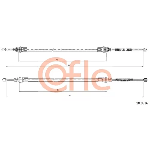 Ťažné lanko parkovacej brzdy COFLE 10.9336