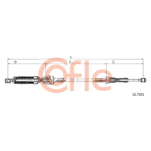 Lanko ručnej prevodovky COFLE 12.7251