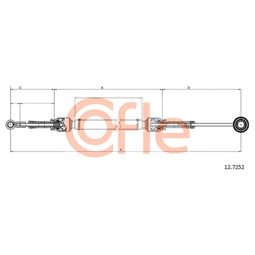 Lanko ručnej prevodovky 12.7252 /COFLE/