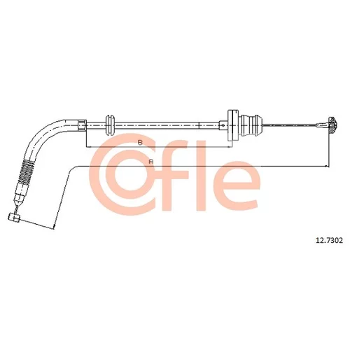 Plynové lanko COFLE 12.7302