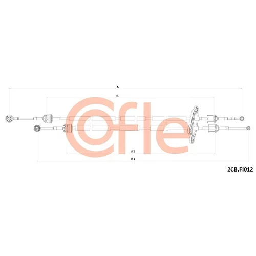 Lanko ručnej prevodovky COFLE 2CB.FI012