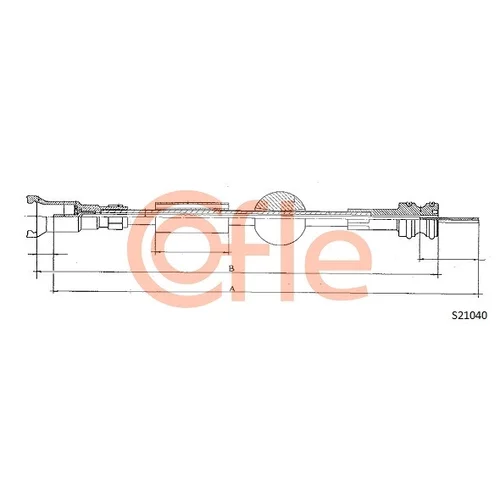 Hriadeľ tachometra COFLE S21040