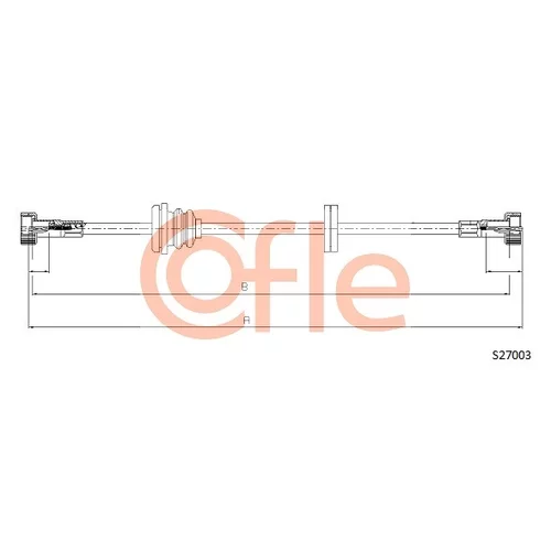 Hriadeľ tachometra S27003 /COFLE/