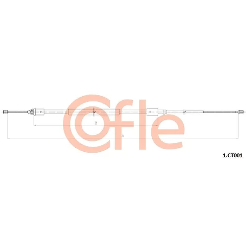 Ťažné lanko parkovacej brzdy COFLE 1.CT001