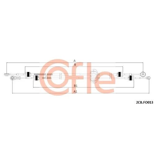 Lanko ručnej prevodovky COFLE 2CB.FO013