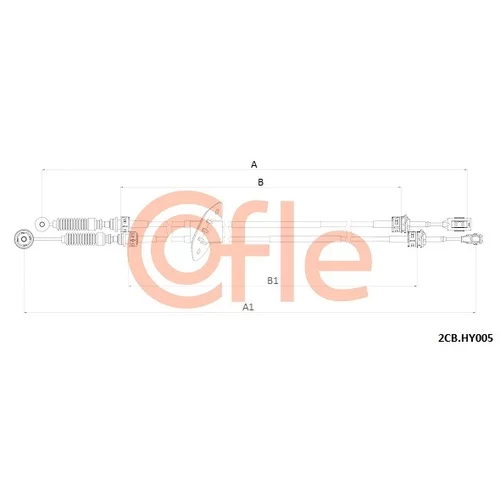 Lanko ručnej prevodovky COFLE 2CB.HY005