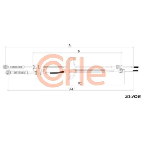 Lanko ručnej prevodovky COFLE 2CB.VK015