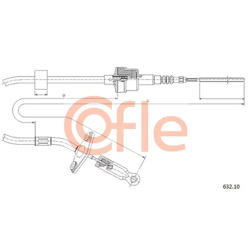 Lanko ovládania spojky COFLE 632.10