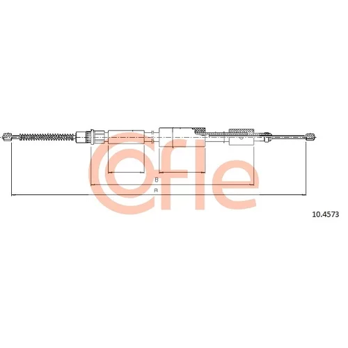 Ťažné lanko parkovacej brzdy COFLE 92.10.4573