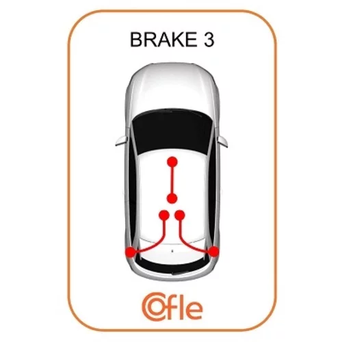 Ťažné lanko parkovacej brzdy COFLE 92.251.34 - obr. 1