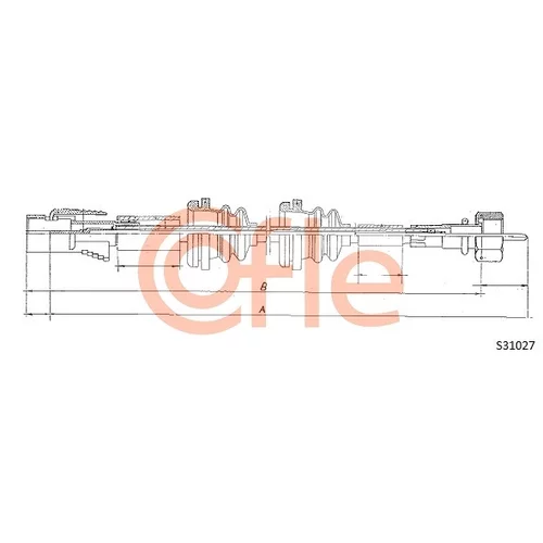 Hriadeľ tachometra COFLE S31027