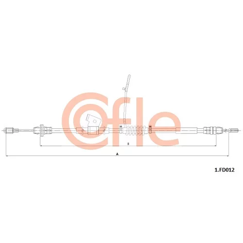 Ťažné lanko parkovacej brzdy COFLE 1.FD012