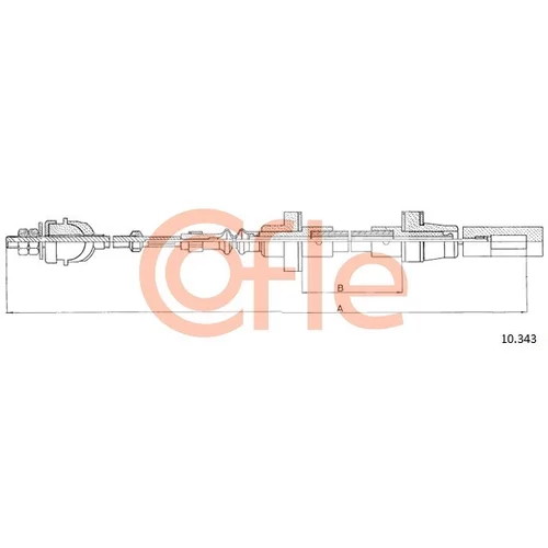 Lanko ovládania spojky 10.343 /COFLE/